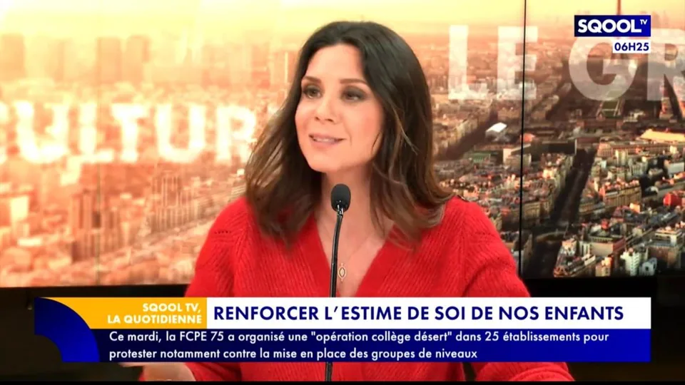 Candice Anzel dans l’émission La Quotidienne (SqoolTV)