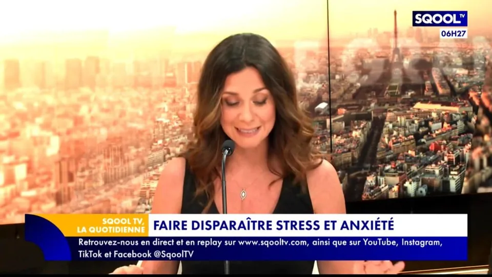 Candice Anzel dans l’émission La Quotidienne (SqoolTV)