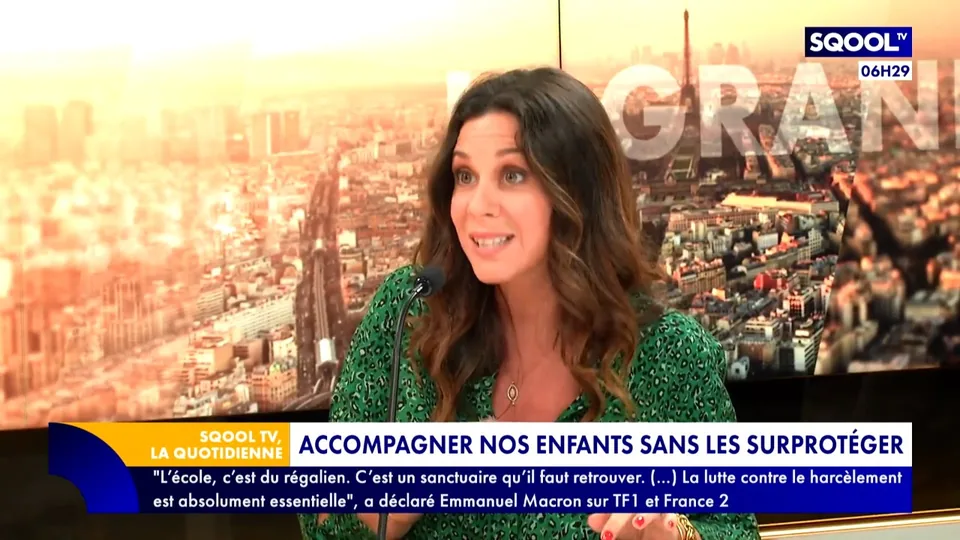 Candice Anzel dans l’émission La Quotidienne (SqoolTV)