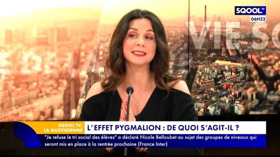 Candice Anzel dans l’émission La Quotidienne (SqoolTV)