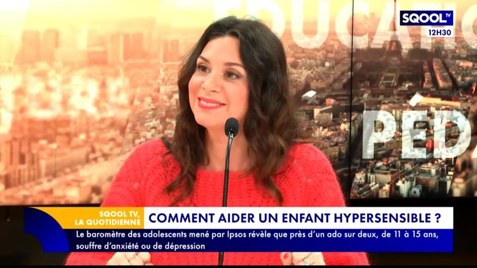 Candice Anzel dans l’émission La Quotidienne (SqoolTV)